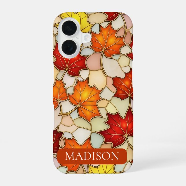 Funda Para iPhone 16 Autumn Maple Leaf  (Reverso )