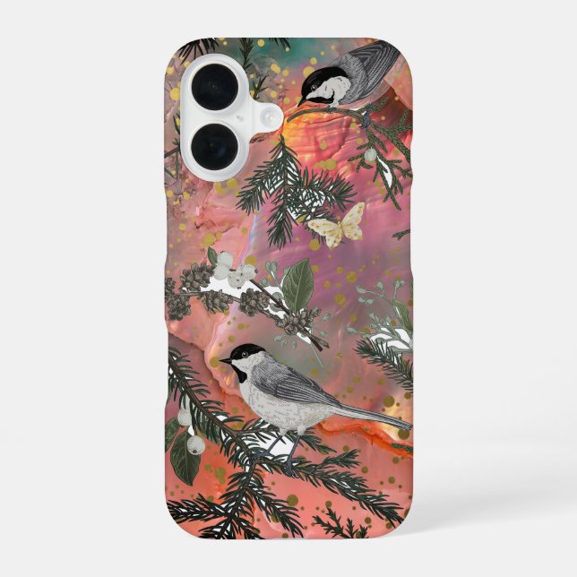Funda Para iPhone 16 Aves silvestres (Reverso )