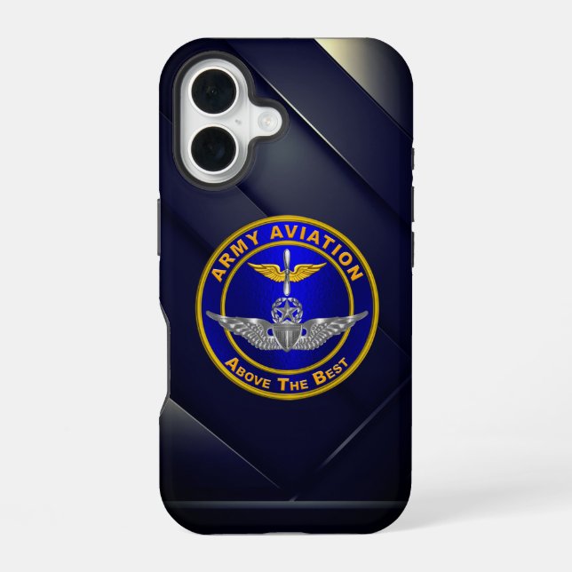 Funda Para iPhone 16 Aviación del Ejército (Reverso )