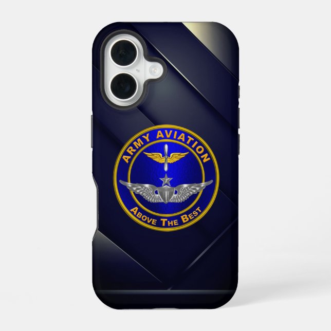 Funda Para iPhone 16 Aviación del Ejército (Reverso )
