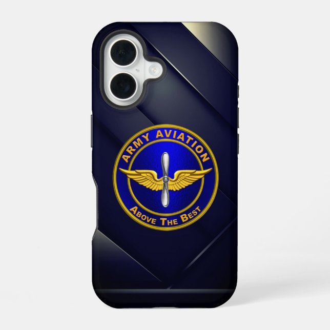 Funda Para iPhone 16 Aviación del Ejército (Reverso )
