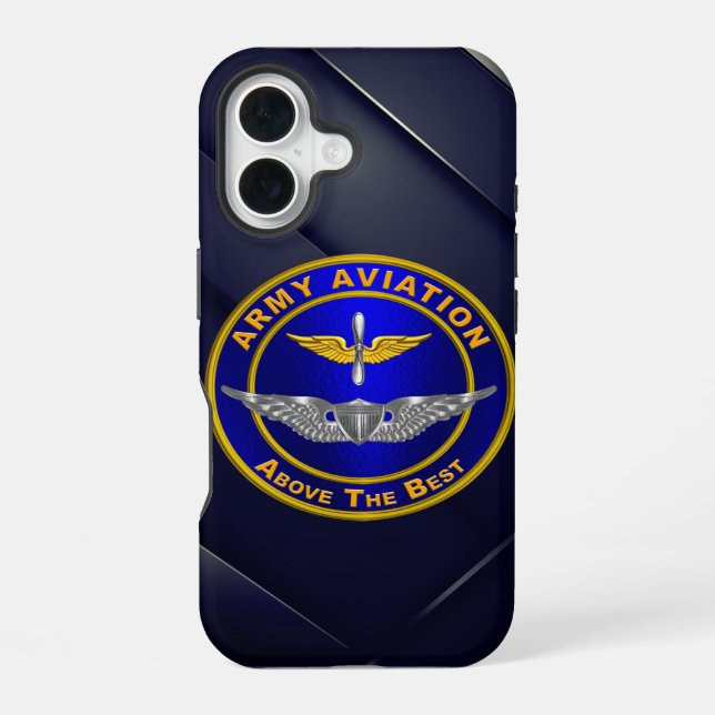 Funda Para iPhone 16 Aviación del Ejército (Reverso )