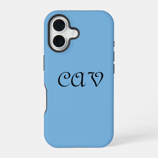 Funda Para iPhone 16 Azul de Cornflower (Reverso )