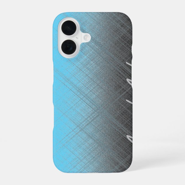Funda Para iPhone 16 AZUL - Personalizable (Reverso )