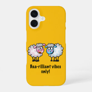 Funda Para iPhone 16 Baa-rillante - Pareja de Ovejas de Dibujos Animado