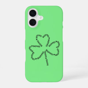 Funda Para iPhone 16 Bagpipes Textos Shamrock T-Shirt