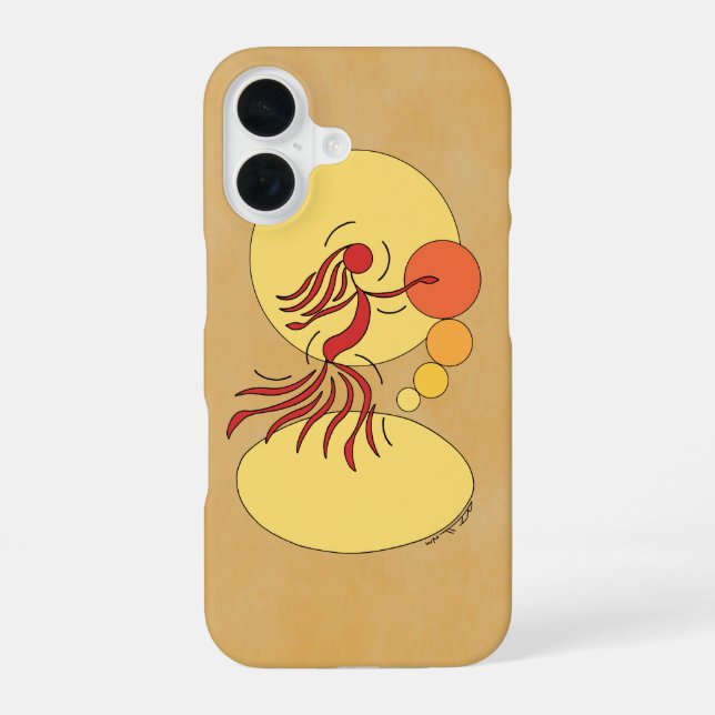 Funda Para iPhone 16 Bailarín abstracto (Reverso )