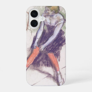 Funda Para iPhone 16 Bailarina con medias rojas de Edgar Degas