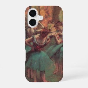 Funda Para iPhone 16 Bailarinas, Rosa y Verde de Edgar Degas