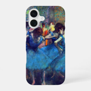 Funda Para iPhone 16 Bailarines en Azul por Edgar Degas, Arte de Ballet
