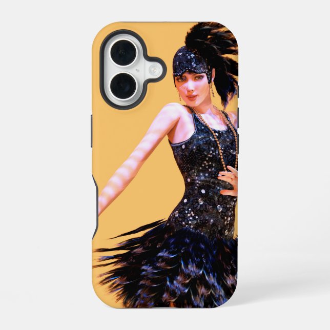 Funda Para iPhone 16 Baile Flapper Vintage (Reverso )