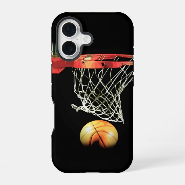 Funda Para iPhone 16 Baloncesto (Reverso )