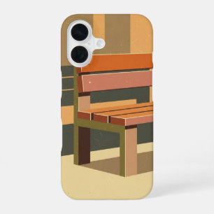 Funda Para iPhone 16 Banco Retro de Calle