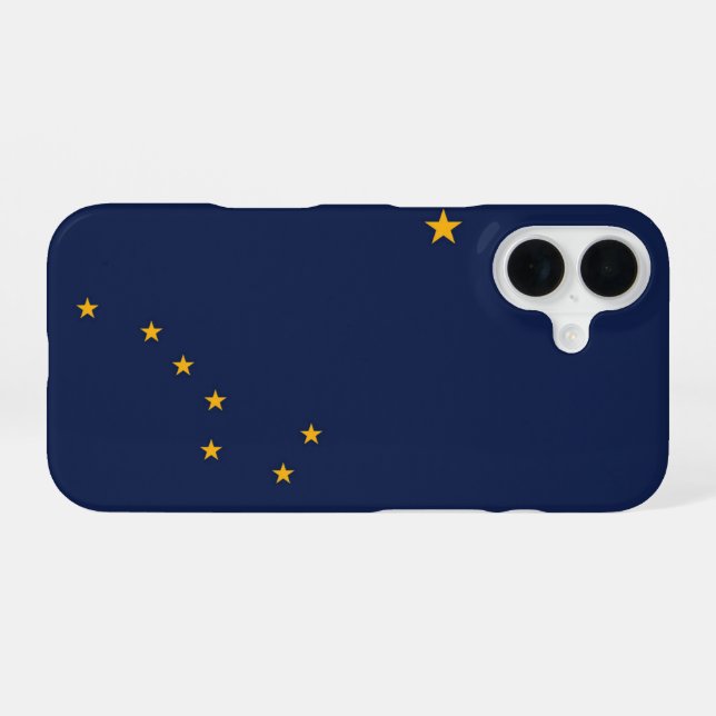 Funda Para iPhone 16 Bandera de Alaska (Reverso Horizontal)