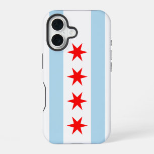 Funda Para iPhone 16 Bandera de Chicago, Illinois
