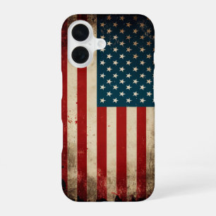 Funda Para iPhone 16 Bandera de EE. UU.