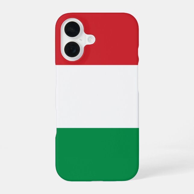 Funda Para iPhone 16 Bandera de Hungría (Reverso )