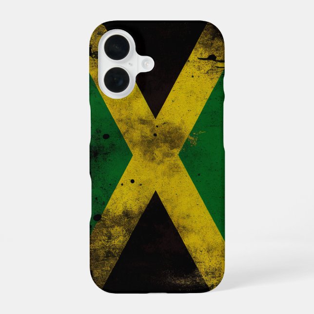 Funda Para iPhone 16 Bandera de Jamaica (Reverso )