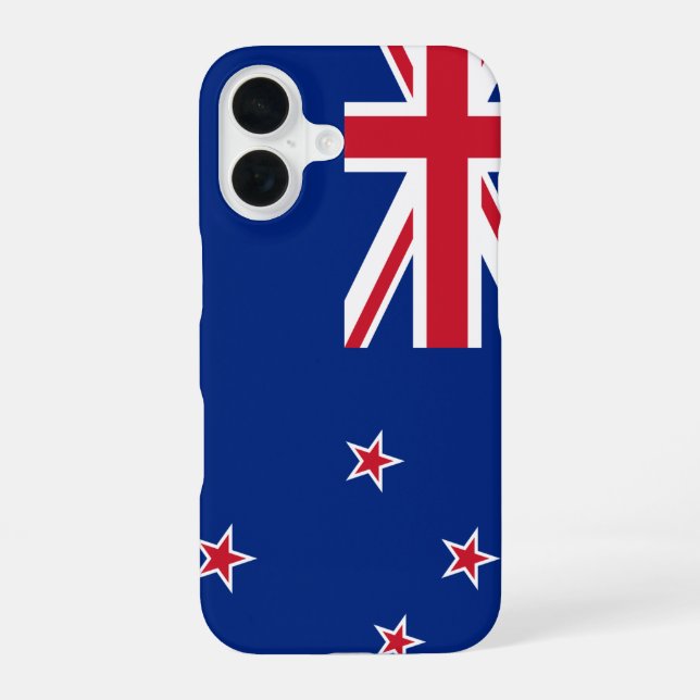 Funda Para iPhone 16 Bandera de Nueva Zelanda (Reverso )