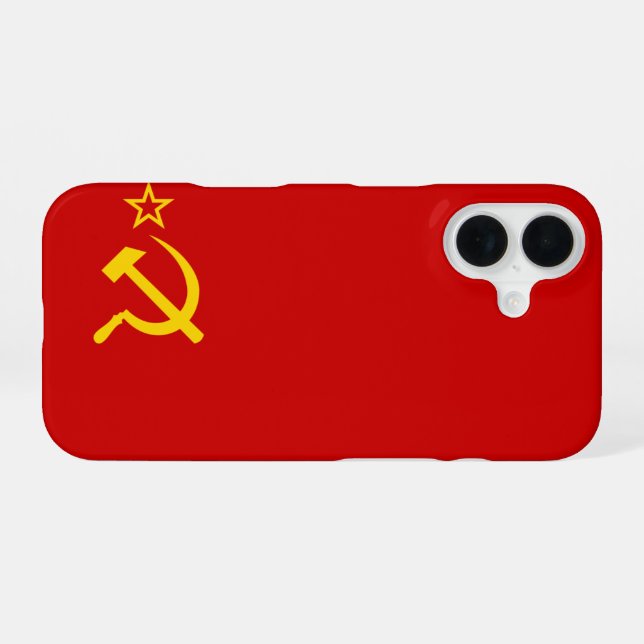 FUNDA PARA iPhone 16 BANDERA DE URSS (Reverso Horizontal)