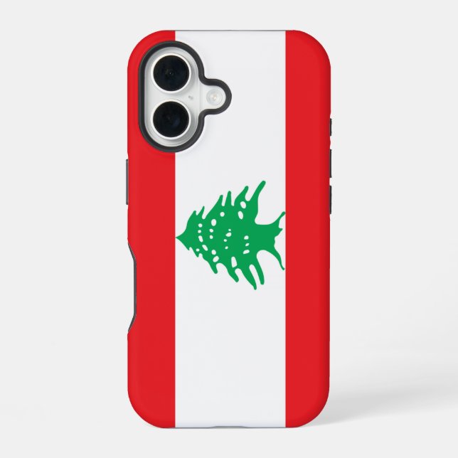 Funda Para iPhone 16 Bandera del Líbano (Reverso )