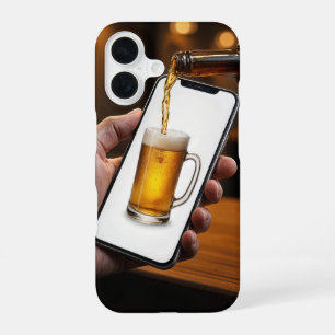 Funda Para iPhone 16 Bar Botella de cerveza vertiendo cerveza