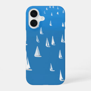 Funda Para iPhone 16 Barcos de vela en mar azul profundo - Regata de ve