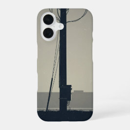 Funda Para iPhone 16 Base de poste de teléfono antiguo