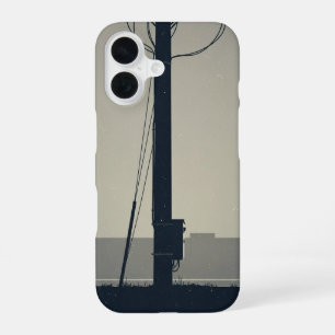 Funda Para iPhone 16 Base de poste de teléfono antiguo