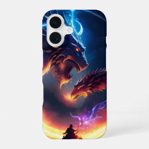 Funda Para iPhone 16 Batalla de dragones medievales