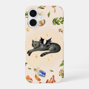 Funda Para iPhone 16 Batcat Magic – Bruja Cute de Halloween