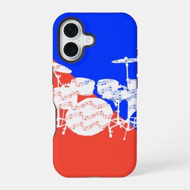 Funda Para iPhone 16 Batería Percusión (Reverso )