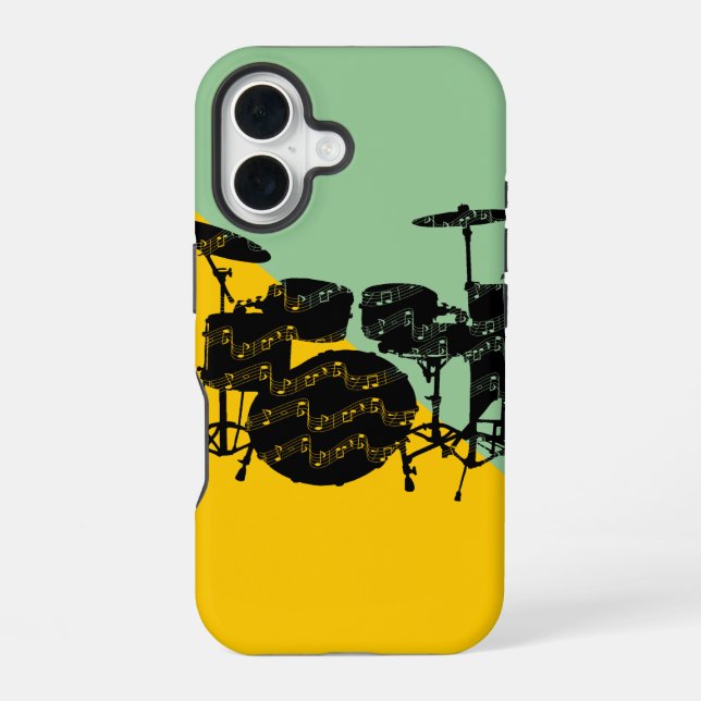 Funda Para iPhone 16 Batería Percusión (Reverso )