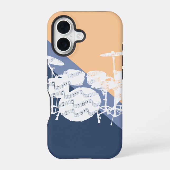 Funda Para iPhone 16 Batería Percusión (Reverso )
