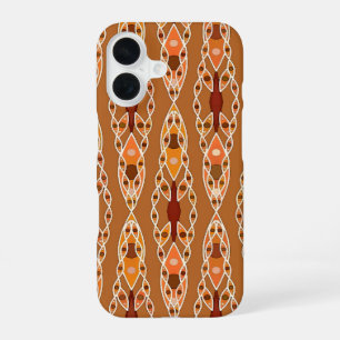 Funda Para iPhone 16 Batik Tribal - Óxido, Terracota y Beige