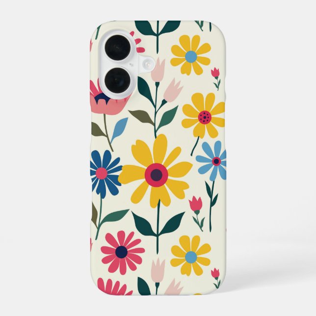 Funda Para iPhone 16 Bebé Flor (Reverso )