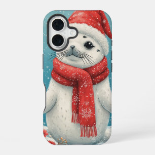 Funda Para iPhone 16 Bebé Foca Festivo
