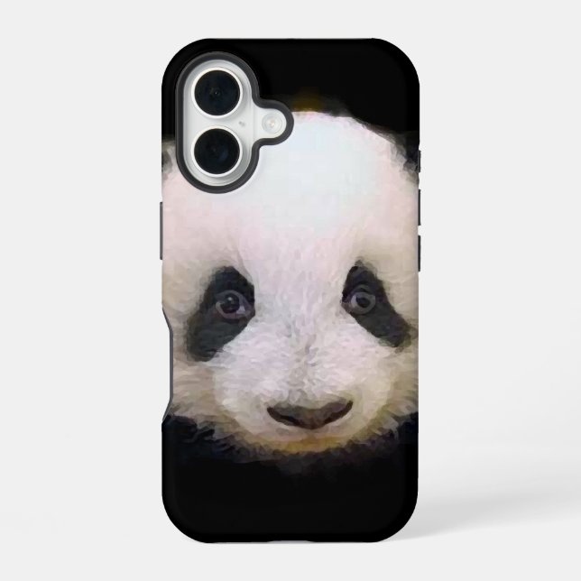 Funda Para iPhone 16 Bebé Panda (Reverso )