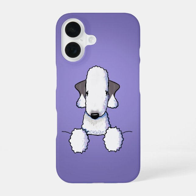 Funda Para iPhone 16 Bedlington Terrier (Reverso )