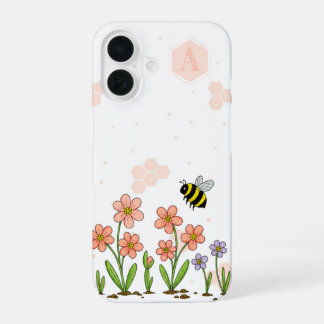 Funda Para iPhone 16 Bee Happy Garden