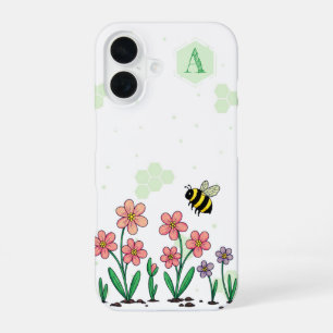 Funda Para iPhone 16 Bee Happy Garden