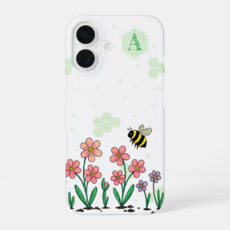 Funda Para iPhone 16 Bee Happy Garden