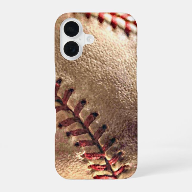 Funda Para iPhone 16 Béisbol (Reverso )