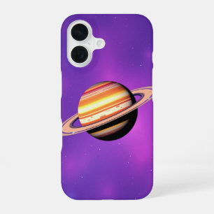 Funda Para iPhone 16 Belleza Cósmica: El Resplandor Sereno de Saturno