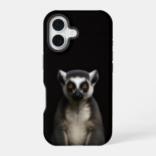 Funda Para iPhone 16 Black 4 Luxe iPhone 16 Mate, Lémur Gentil