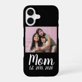 Funda Para iPhone 16 Black Mom Established Script
