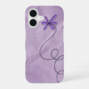 Funda Para iPhone 16 Bling Daisy en puntos