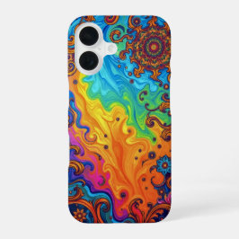Funda Para iPhone 16 Bloom Cósmico: Flujo de Energía Surreal