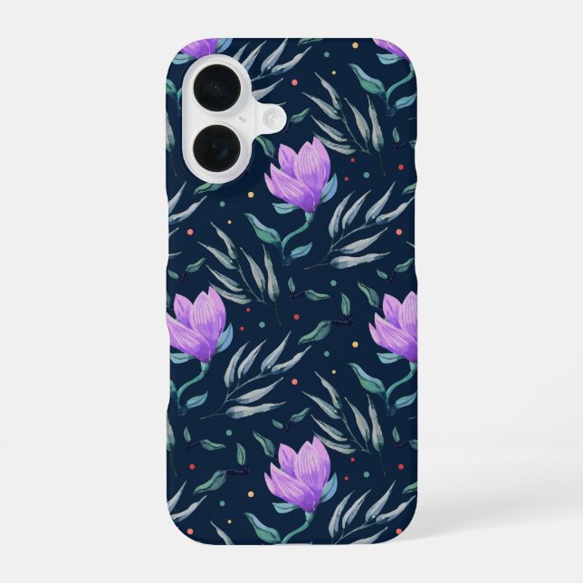 Funda Para iPhone 16 Bloom nocturno (Reverso )