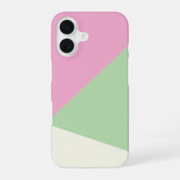 Funda Para iPhone 16 Bloque de color geométrico simple moderno